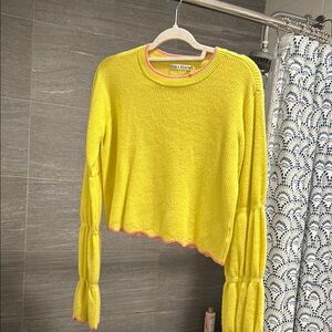 Bella Olivia Yellow Knit Sweater